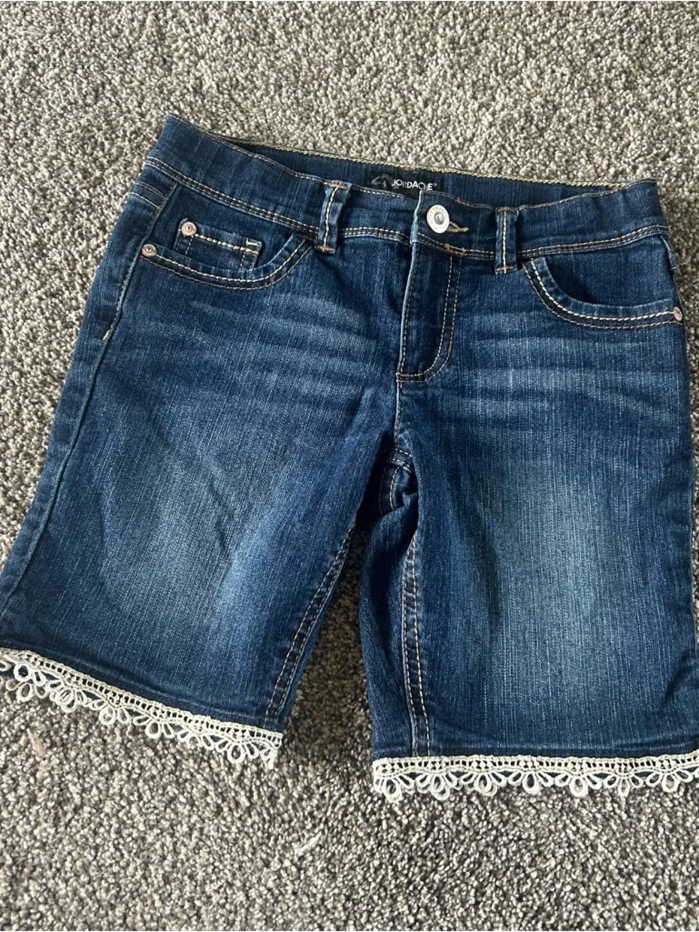 [Jordache] Denim Shorts w Lace Trim